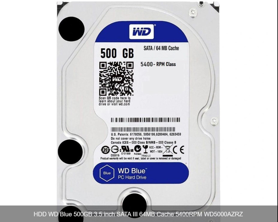 HDD WD 500GB 3.5 SATA/64MB cache